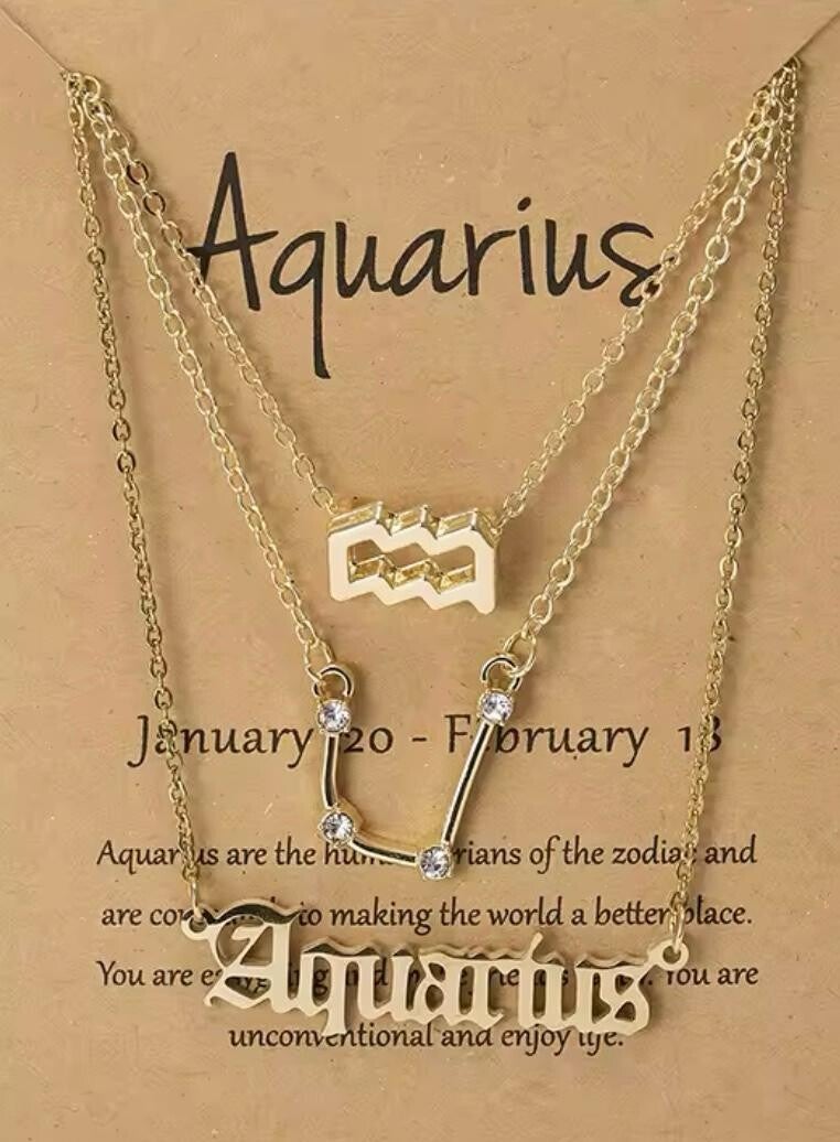 Waterman 3 set kettingen goudkleurig