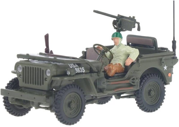 Jeep Willys 4x4 open top met figuur
