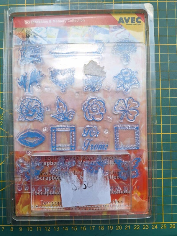 Bloemenstempels met acrylblok