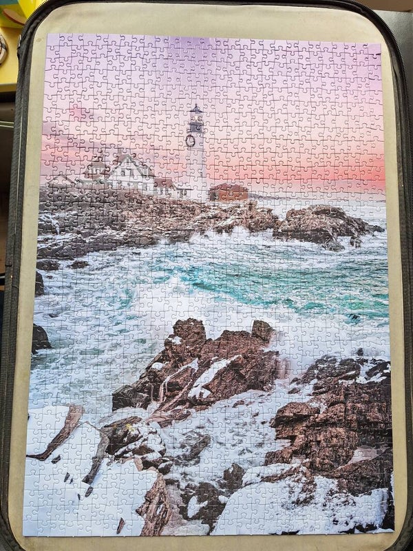 First Snow at Portland Head