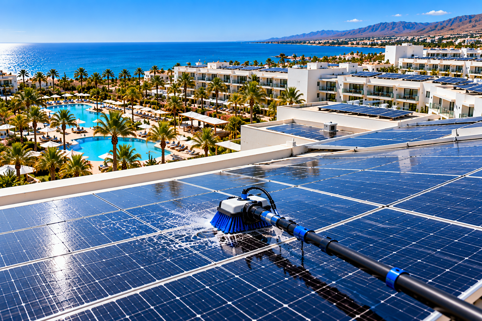 HOTELS & RESORTS Größere Dachanlagen und regelmäßige Reinigungsintervalle. Gran Canaria