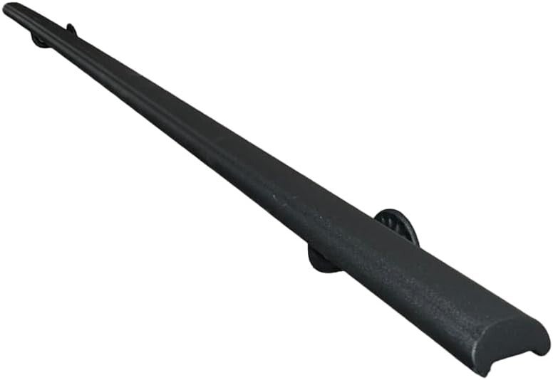 FERMEG – Corrimano Etrusco in Ferro Battuto per Scale | Stile Classico Nero Antracite | 50–400 cm | Kit con Staffe e Tasselli | Fai da Te | Made in Italy | Montaggio Facile