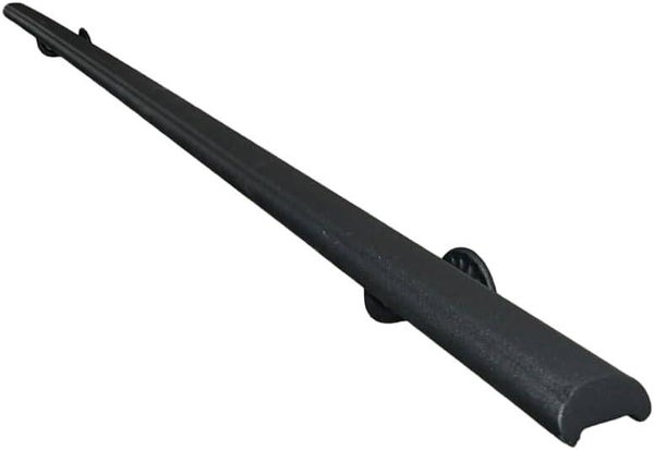 FERMEG – Corrimano Etrusco in Ferro Battuto per Scale | Stile Classico Nero Antracite | 50–400 cm | Kit con Staffe e Tasselli | Fai da Te | Made in Italy | Montaggio Facile
