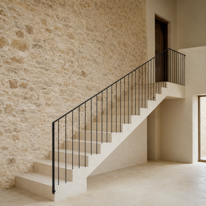 Ringhiera moderna in ferro