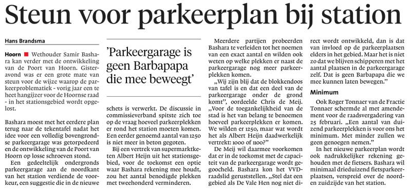 Foto artkel Noord Hollands dagblad