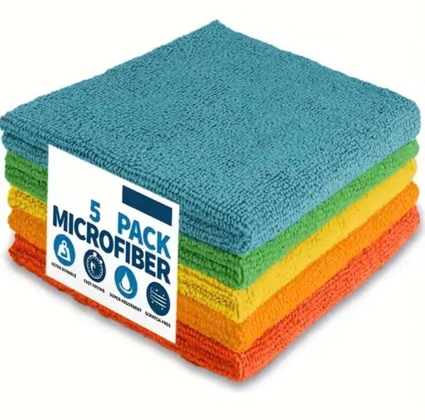 Microvezel Schoonmaakdoeken – 5 Stuks