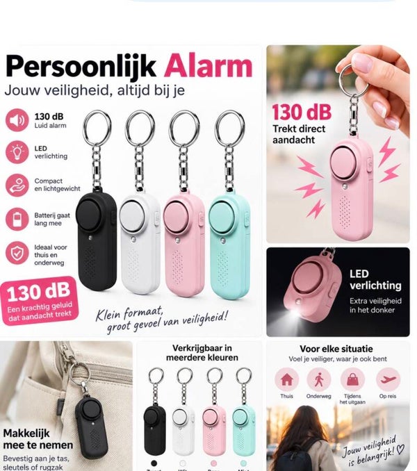 Persoonlijk Alarm 130dB met LED