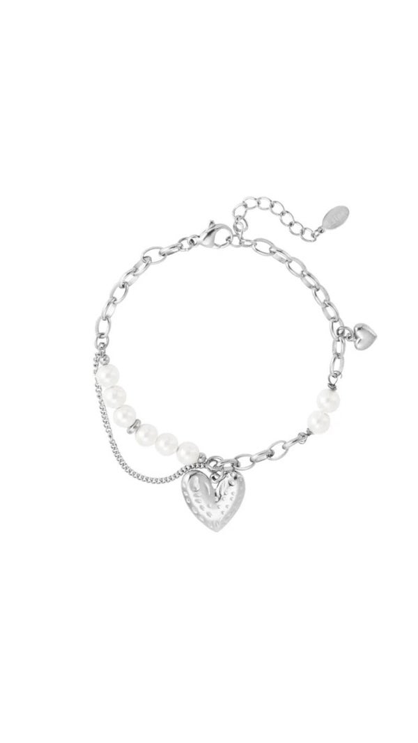 Very in love armband zilver