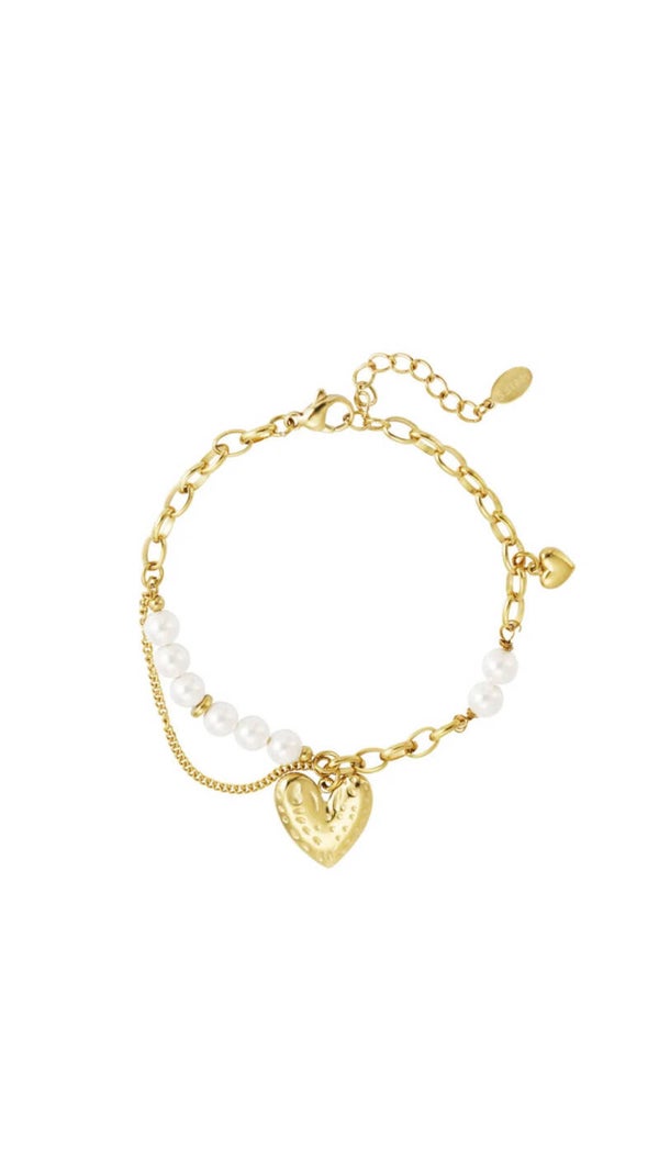 Very in love  armband goud