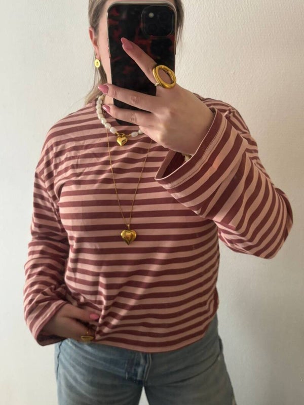 Longesleeve licht roze/ roze