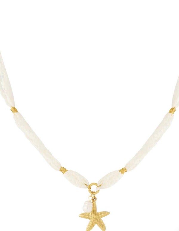 Seastar ketting wit