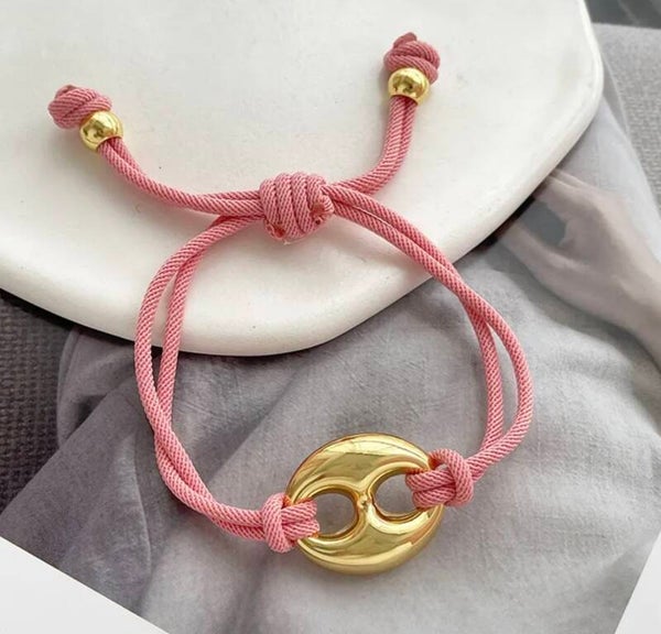 Amoura armband roze