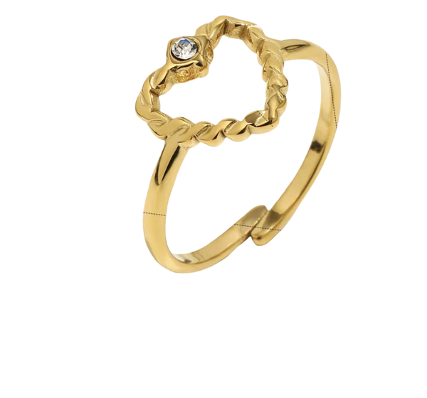 Diamant open love ring