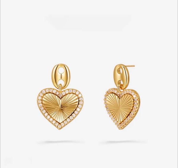 Sweet heart oorbellen studs