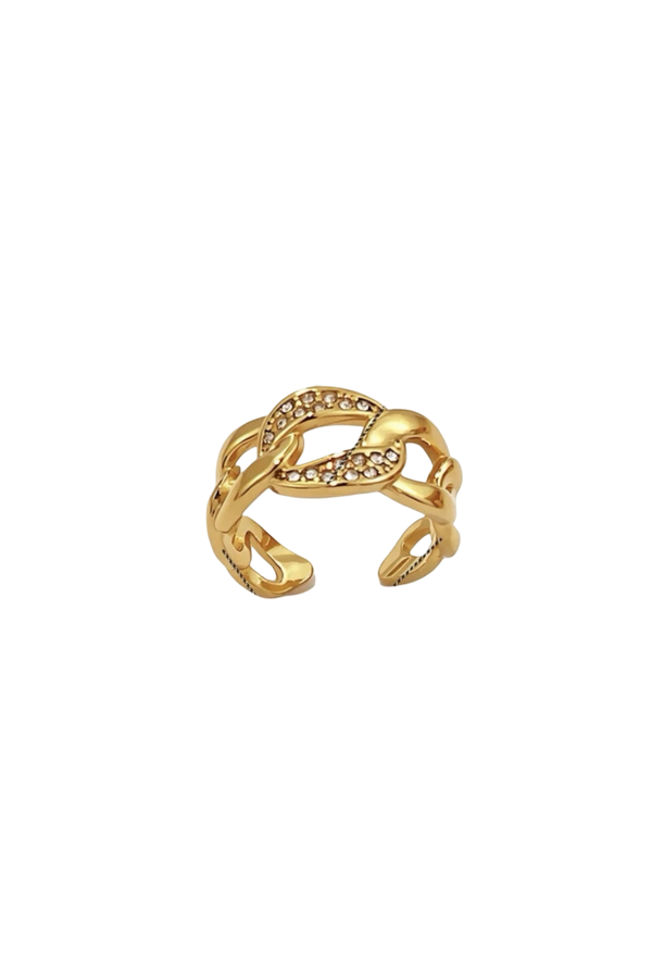 Schakel diamant ring