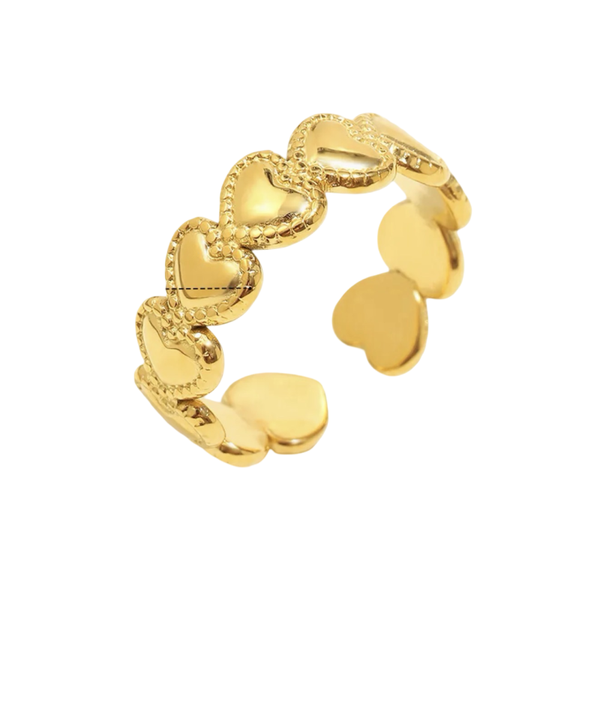 Love me more ring goud