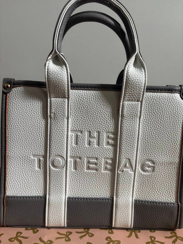 Tote bage grijs/wit