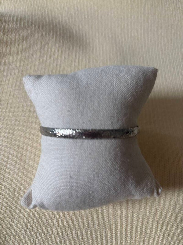 Zilveren bangle print