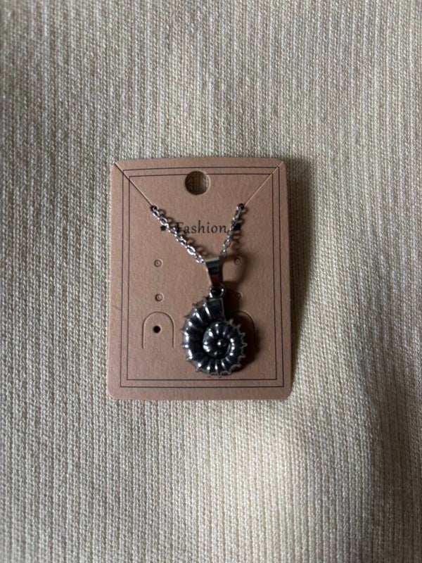 Schelp ketting zilver