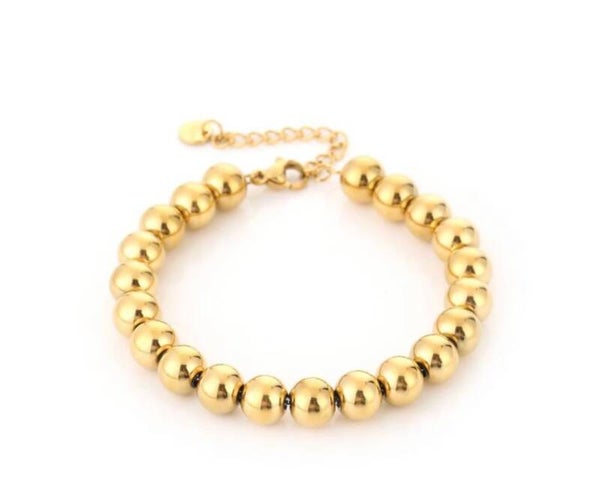 Bubbel armband goud