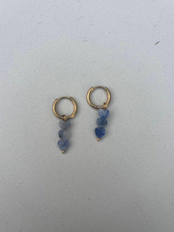 Fall in love oorbellen blauw