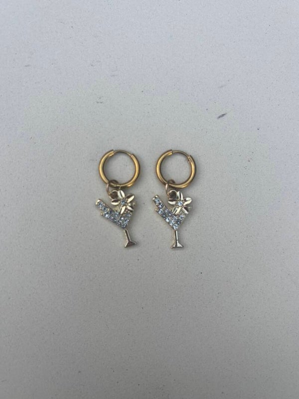 Cocktail diamant oorbellen