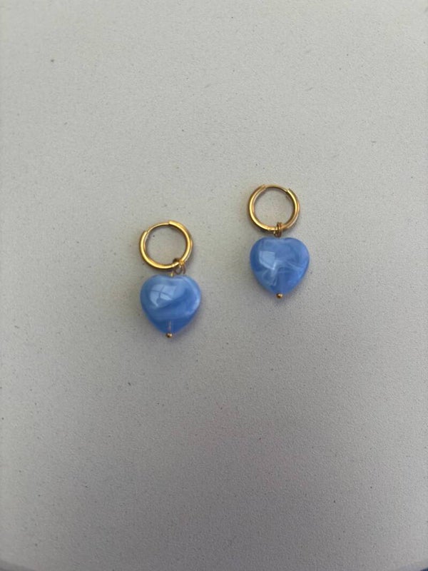 Mollie oorbellen licht blauw