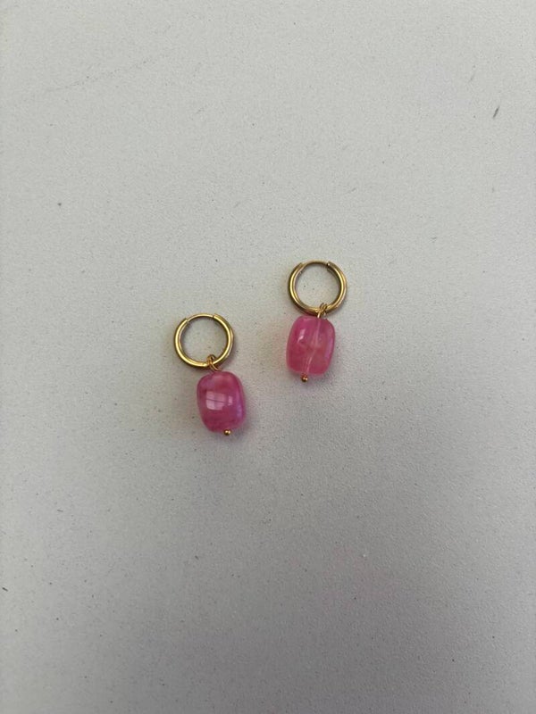 Senna oorbellen roze