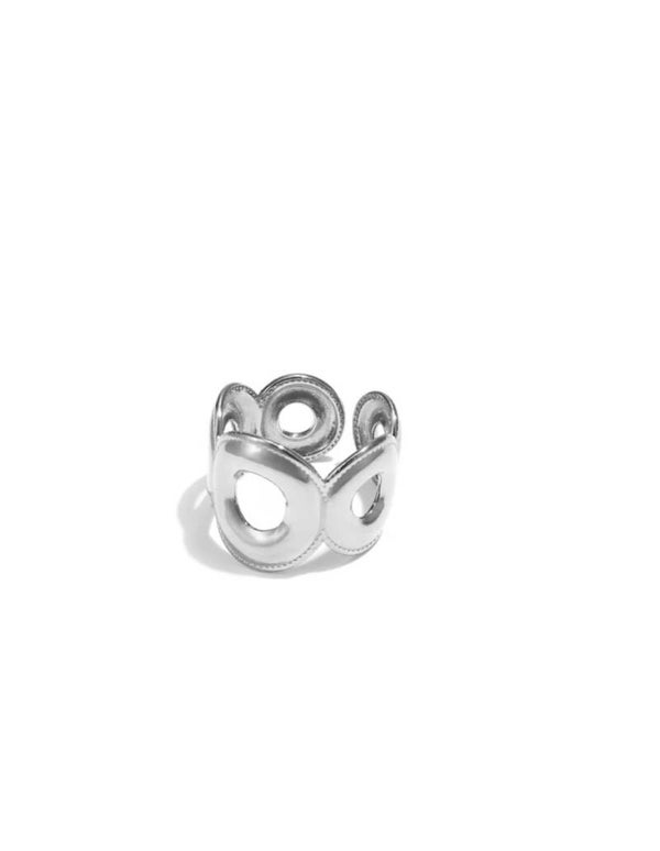 Ovale ring zilver