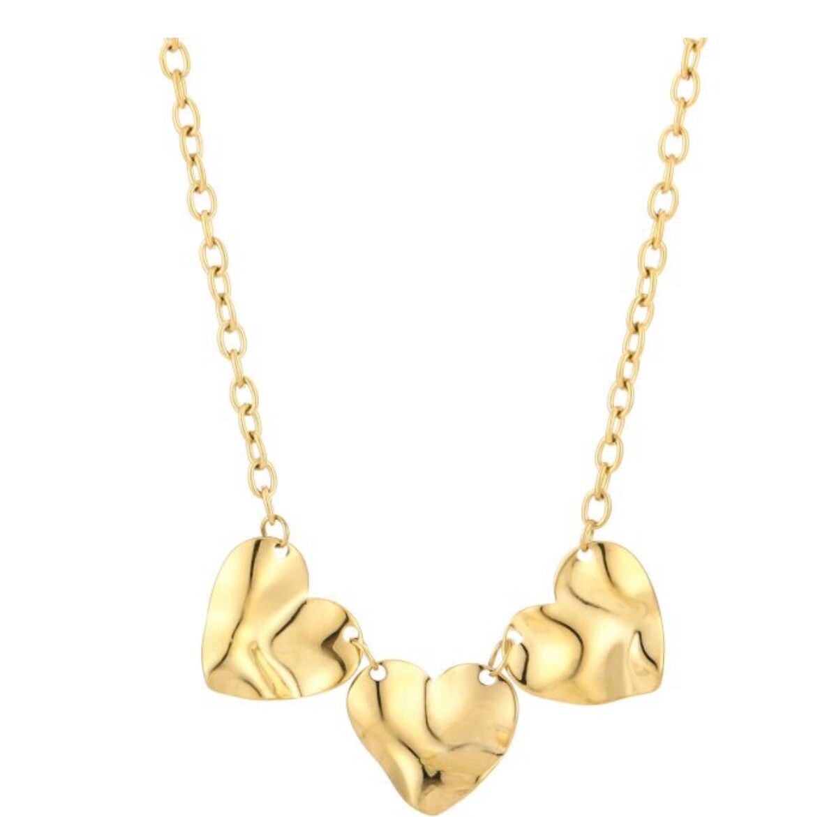 Big tripple love ketting goud PRE ORDER