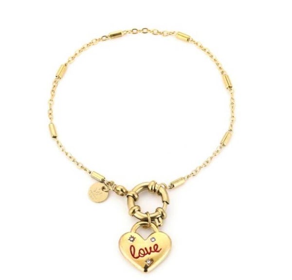 Love armband schakel goud