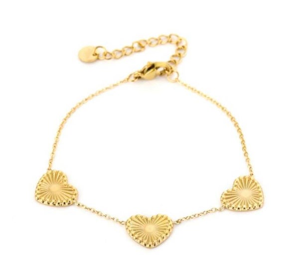 Tripple big love armband