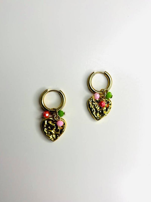 Summer love oorbellen goud