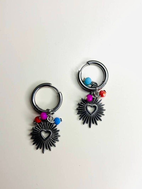 Summer oorbellen zilver