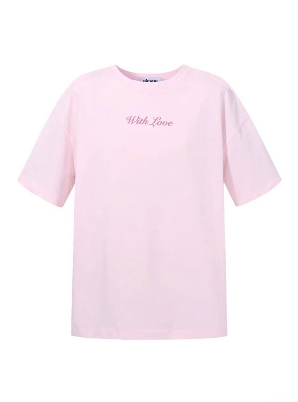 Pink with love t shirt
