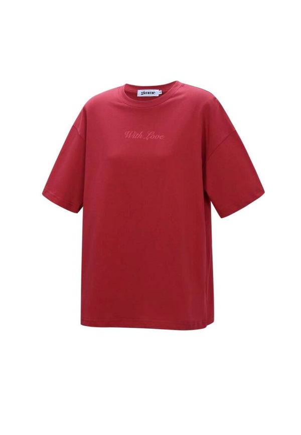 Red with love t shirt