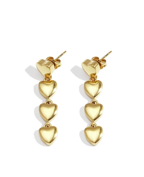 Small fall in love oorbellen goud