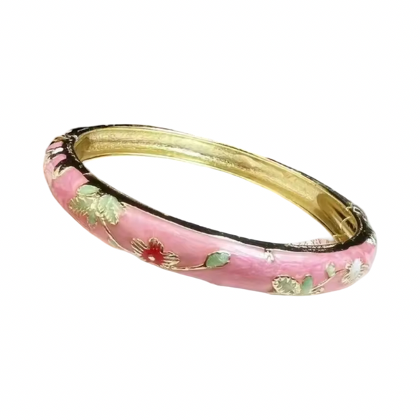 Vintage bangle licht roze