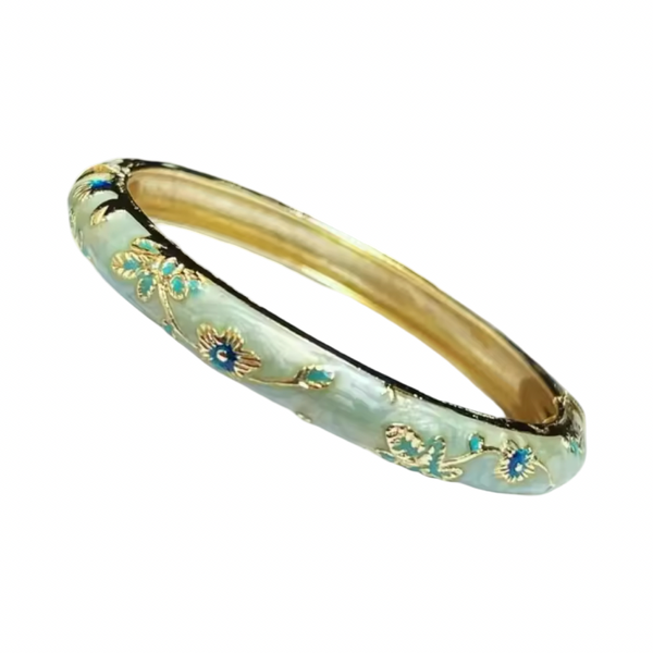Vintage bangle mint groen
