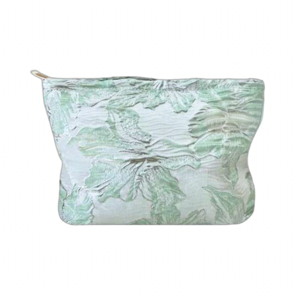 Mint groene flower toilettas