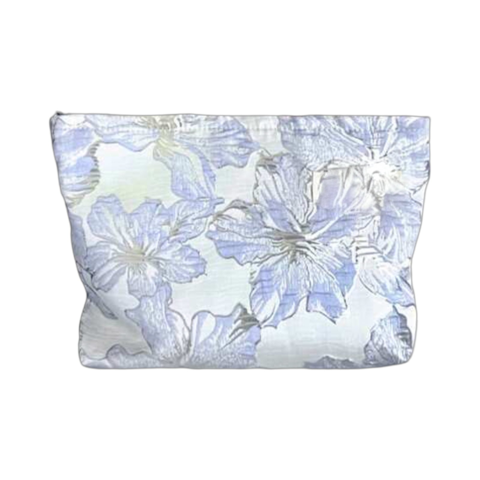 Licht blauwe flower toilettas