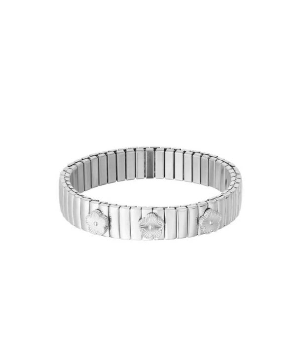 Bloom bangle zilver