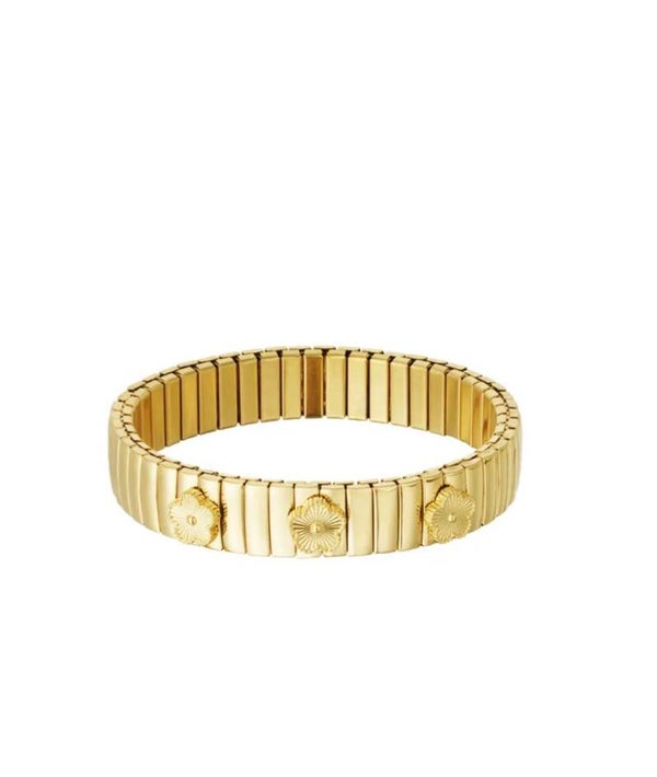 Bloom bangle goud