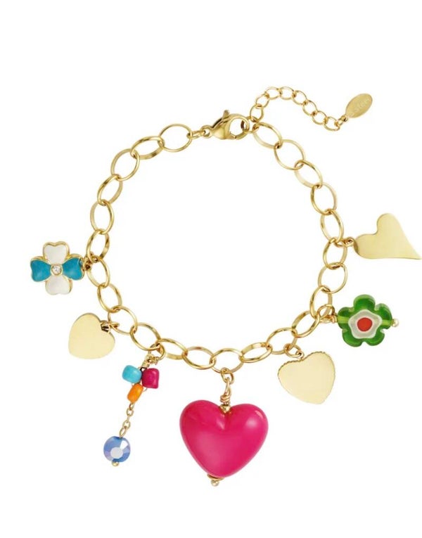 American dream charm armband goud