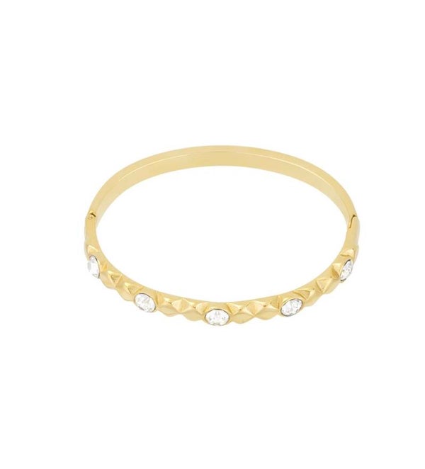 Diamant bangle goud
