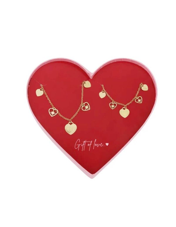Charm love gift set armbanden