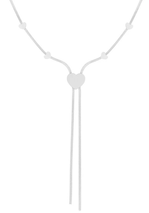 Heartstrings ketting zilver