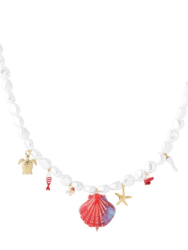 Beach ketting rood