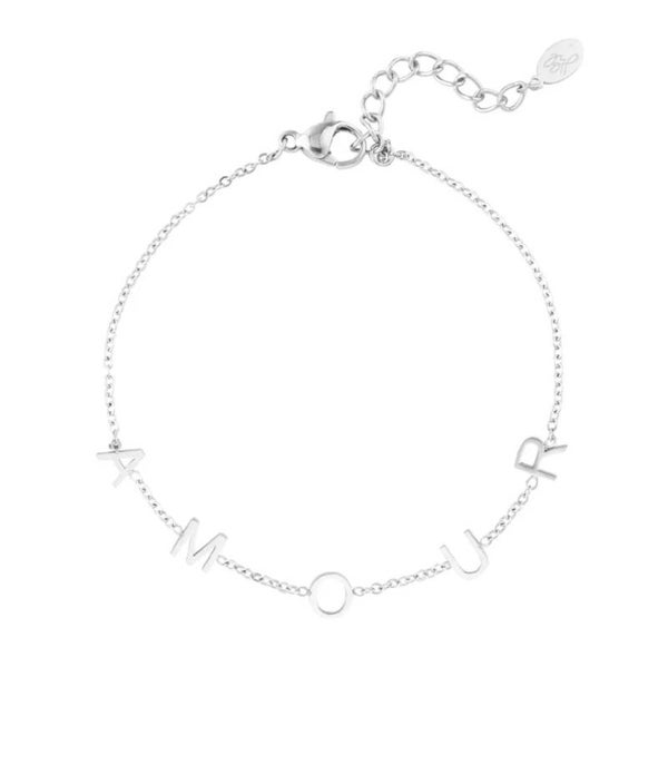 Amour armband zilver