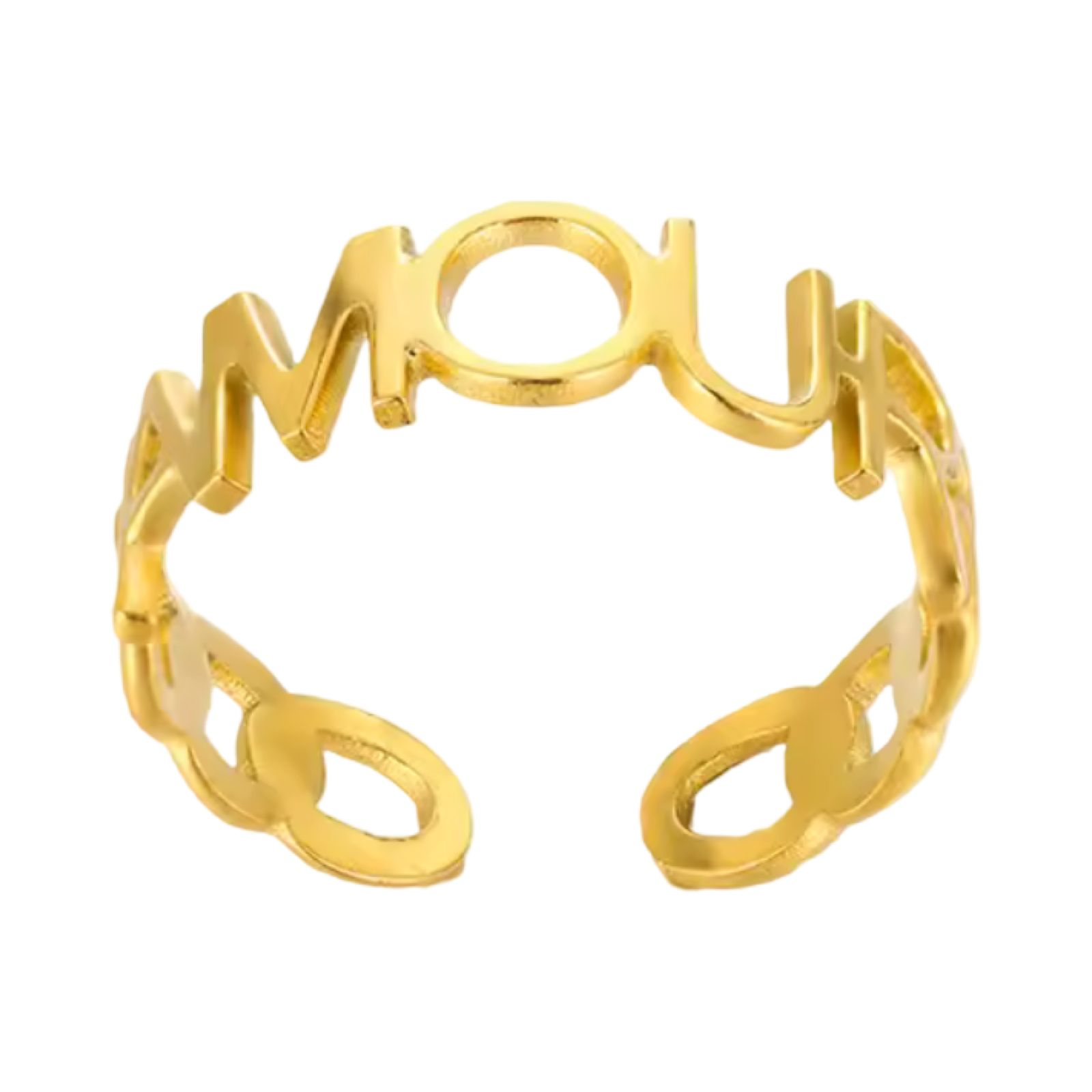 Amour ring goud